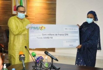 Fonds de solidarité pour la lutte contre le Covid-19 : La Société PMU-Mali offre 100 millions de F CFA