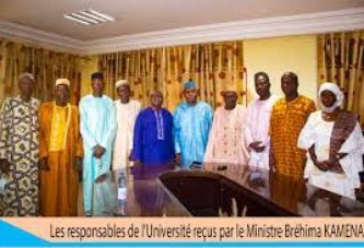 USJPB : Les responsables de l’Université reçus par le Ministre Bréhima KAMENA