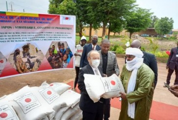 Sécurité alimentaire et nutritionnelle : Le Japon fait don de plus de 1,5 milliard FCFA au PAM – Mali