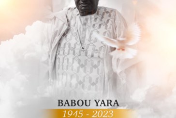Décès de Babou Yara: Avis de remerciements de Mamadou Yara