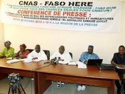 Face aux récents développements de la crise  multidimensionnelle qui secoue le Mali : La CNAS-Faso Hérè invite les forces patriotiques, républicaines et démocratiques à un bloc pour faire échec à celles de la restauration du CMLN et de l’UDPM