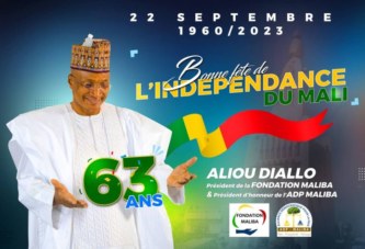 63ème anniversaire de notre cher Mali : Le message de président Aliou DIALLO
